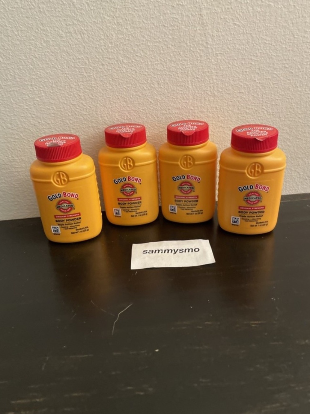 Gold Bond Medicated Original Strength Body Powder 1 oz., x4 With Talc